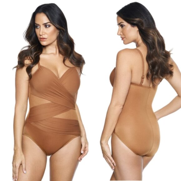 Miraclesuit Other - Miraclesuit Mystique One Piece Scotch Brown Sz 8
